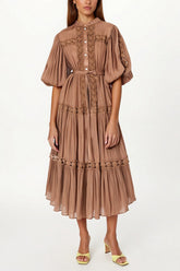 Vivienne Midi Smock Dress