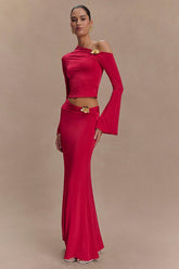 Ainsley Asymmetrical Maxi Skirt