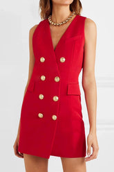 Sleeveless Blazer Dress