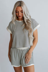 Lola Stripe Tee and Shorts Set