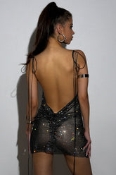 Nancy Glitter Mini Dress