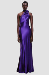 Verna Floral Satin Dress