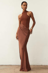 Vera Asymmetrical Cut Out Maxi Dress
