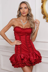 Birtin Strapless Ruffle Skirt