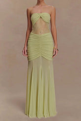 Khadijah Lace And Mesh Maxi Dress