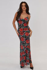 RONAN Floral Cami Long Dress