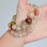 Rutilated Quartz, Citrine & Sunstone Bracelet