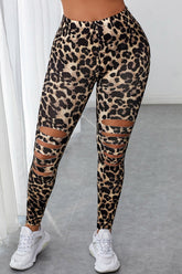 Enge perforierte Leggings