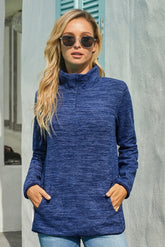 Top liso con cremallera