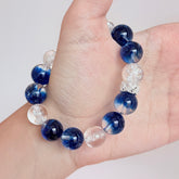 Kyanite & Clear Quartz Crystal Bracelet