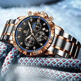 8918G Simple Watch - Automatic Quartz Stainless Steel Watch