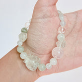 Aquamarine, Amethyst & Moonstone Bracelet
