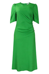 Vestido midi verde elegante