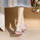 Tacones de diosa únicos con correa y dignos