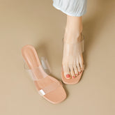 Tacones altos de hada con tiras de verano y cristales transparentes para mujer