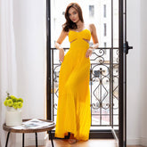 Sleeveless Backless Halter Dress