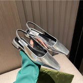 Tacones altos sencillos de verano con punta cuadrada para mujer