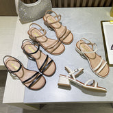 Tacones franceses estilo hada para mediados de verano para mujer