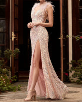 Sequin Temperament Banquet Long Dress Evening Dress