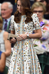 A-Linien-Kleid mit Kate Middleton-Print