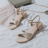 Sandalias estilo hada con tiras finas y cómodas para mujer