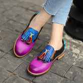 Zapatos de cuero con borlas Wonderland Brogue