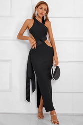 Annette Halter Asymmetric Bandage Dress