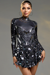 Lorraine Embellished Prom Mini Dress