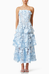 Selene Maxi Tiered 3D Dress