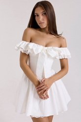Jaide Cotton Off Shoulder Corset Dress
