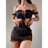 Bikini con volantes y hombros descubiertos Vickie