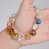 Golden Rutilated Quartz & Sunstone Bracelet