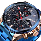 Reloj sencillo GMT1137 - Relojes de pulsera mecánicos automáticos de acero inoxidable