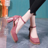 Women's Toe High Round Fairy Patent Sandals