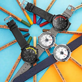 Relojes sencillos de cuero de cuarzo K9004