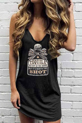 Tequila – It’s Worth the Shot – Ärmelloses Minikleid mit Leopardenmuster