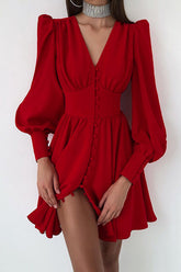 Cuff Buff – Langärmliges Kleid mit Knopfleiste