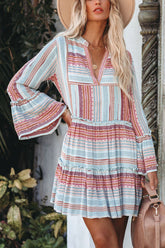 Babydoll-Kleid mit Stufenärmeln