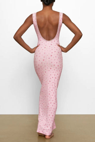 Soft Lounge Lace Scoop Neck Dress