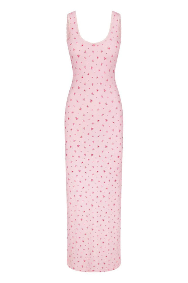Soft Lounge Lace Scoop Neck Dress