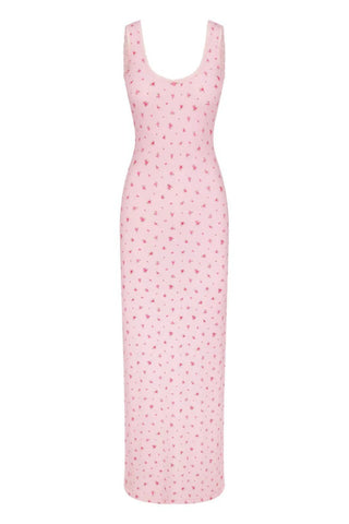 Soft Lounge Lace Scoop Neck Dress