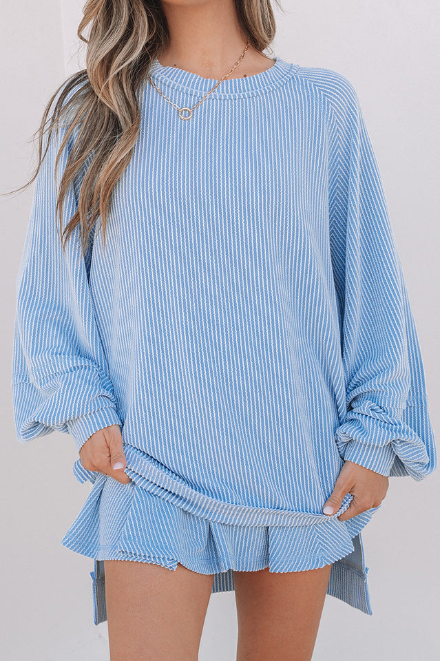 Casual Knit Skirt Set