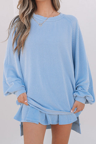 Casual Knit Skirt Set