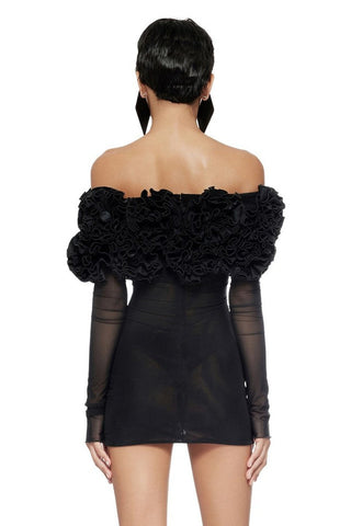 Amity Long Sleeve Tulle Floral Dress
