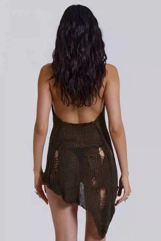 Lithium Sheer Knit Mini Dress