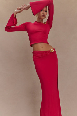 Ainsley Asymmetrical Maxi Skirt