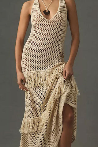 Sunday In Brooklyn Crochet Ruffle Dress