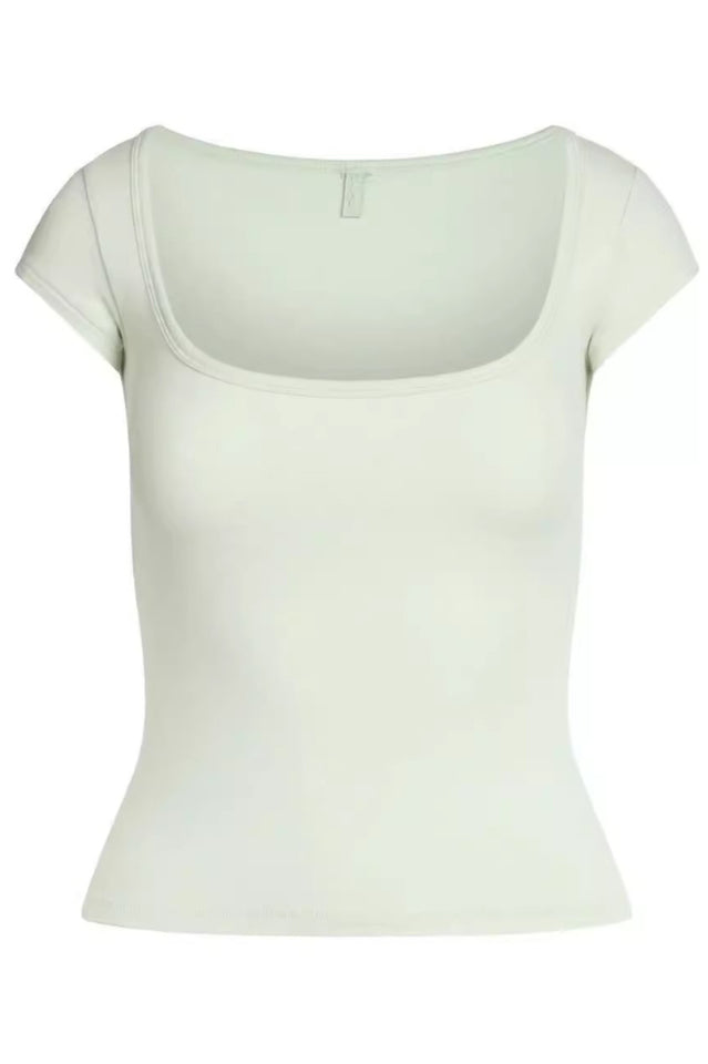SKIMS Cotton Jersey Scoop Neck T-Shirt