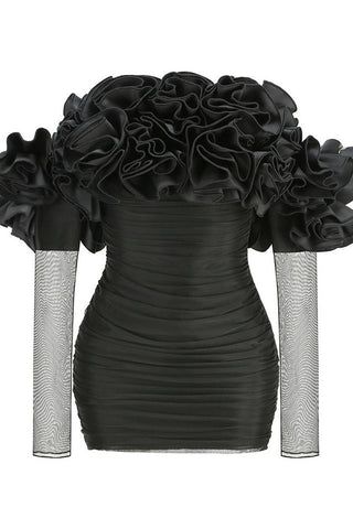 Amity Long Sleeve Tulle Floral Dress