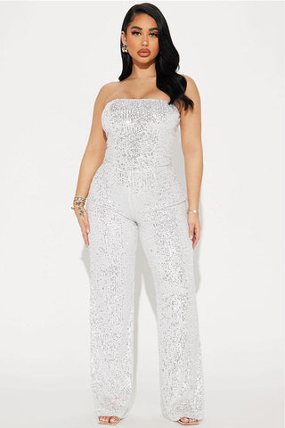 Lets Sparkle On Sequin Jumpsuit
